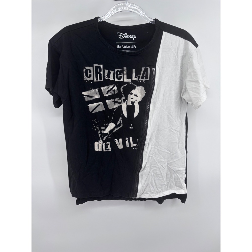 Disney Her Universe Cruella de Vil Black & White Colorblock T-Shirt